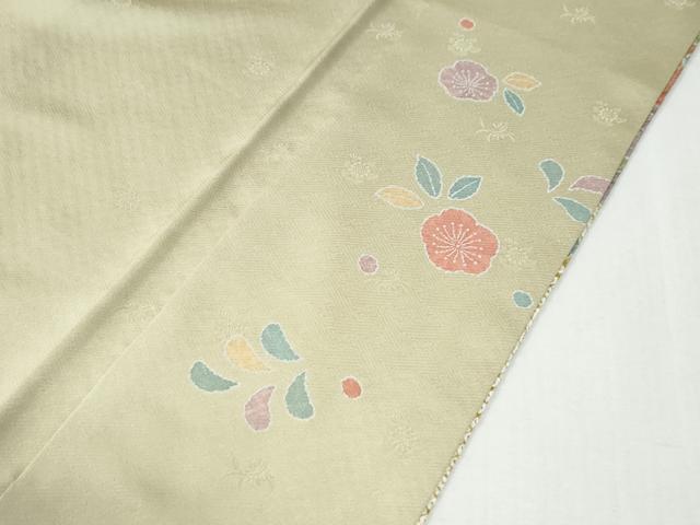 平和屋着物●訪問着　総絞り　松竹梅菊花文　金彩　正絹　逸品　CABG0444yc