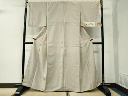 平和屋着物●西陣　紋御召　矢代仁　格子　証紙付き　正絹　逸品　CABG0456yc