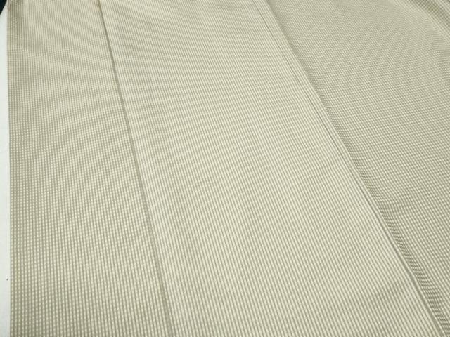 平和屋着物●西陣　紋御召　矢代仁　格子　証紙付き　正絹　逸品　CABG0456yc