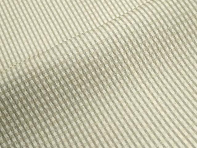 平和屋着物●西陣　紋御召　矢代仁　格子　証紙付き　正絹　逸品　CABG0456yc