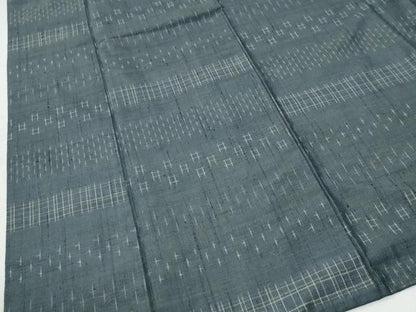 平和屋着物●上質な紬　絣文様　寿峰工房　鈴乃屋扱い　証紙付き　正絹　逸品　CABG0460yc