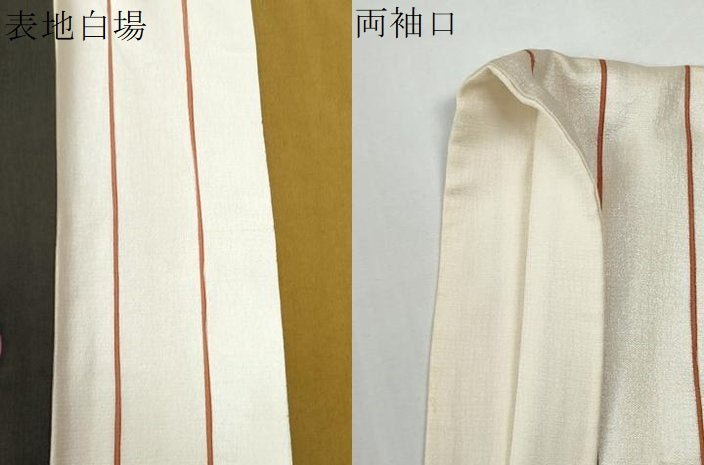 平和屋着物●訪問着　水玉　横縞　千鳥格子　ロング丈　正絹　逸品　CABG0466yc