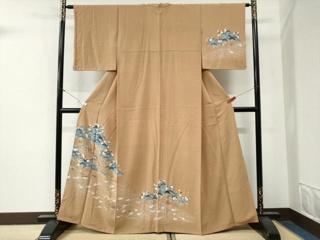 平和屋着物●創業460年・千總　訪問着　浜松梅文　貝　三越扱い　正絹　逸品　CABG0468yc