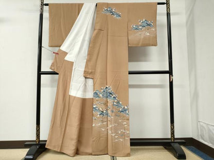 平和屋着物●創業460年・千總　訪問着　浜松梅文　貝　三越扱い　正絹　逸品　CABG0468yc