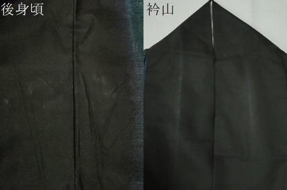 平和屋着物●本場大島紬　9マルキ　泥染め　よろけ縞　花唐草文　くぼた謹製　証紙付き　正絹　逸品　CABG0469yc