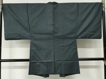 平和屋着物●男性　100亀甲　アンサンブル　総詰め　証紙付き　正絹　逸品　CABG0474yc