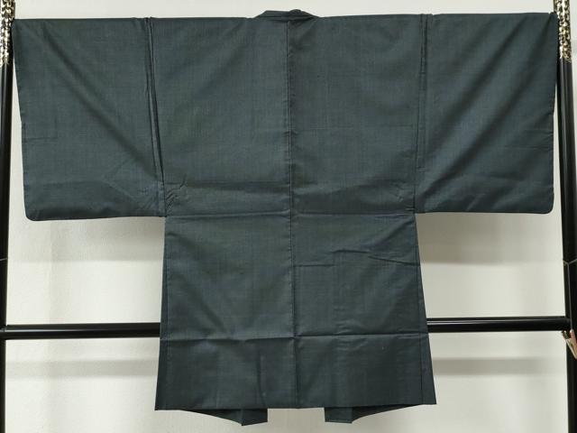 平和屋着物●男性　100亀甲　アンサンブル　総詰め　証紙付き　正絹　逸品　CABG0474yc