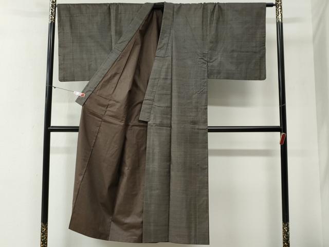 平和屋着物●男性　本場大島紬　アンサンブル　100亀甲　総詰め　羽裏：龍・虎　深田兼徳作　証紙付き　正絹　逸品　CABG0475yc