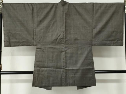 平和屋着物●男性　本場大島紬　アンサンブル　100亀甲　総詰め　羽裏：龍・虎　深田兼徳作　証紙付き　正絹　逸品　CABG0475yc