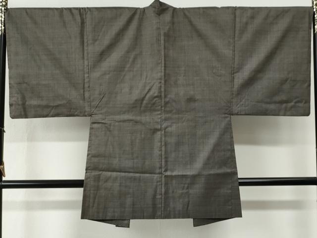 平和屋着物●男性　本場大島紬　アンサンブル　100亀甲　総詰め　羽裏：龍・虎　深田兼徳作　証紙付き　正絹　逸品　CABG0475yc