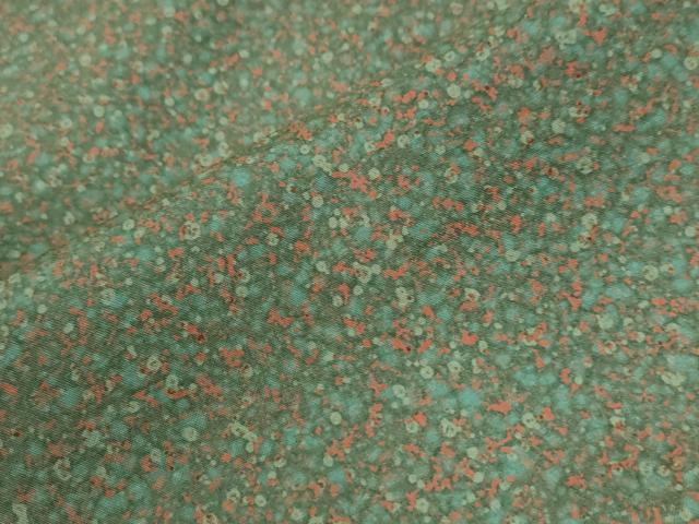 平和屋着物●本場染大島紬　奄美姿　霰文　証紙付き　正絹　逸品　未使用　CABG0478yc