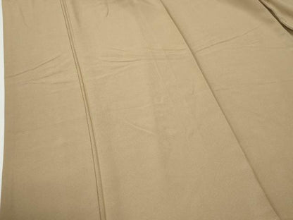 平和屋着物●上質な色無地　花友禅　榛色　反端付き　正絹　逸品　CABG0480yc