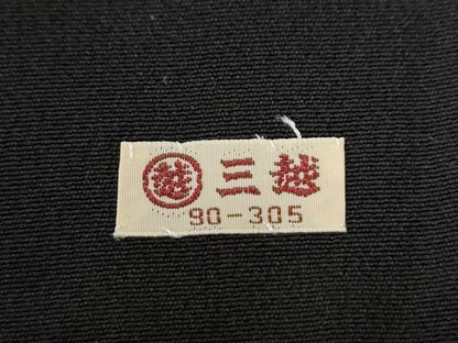 平和屋着物●豪華黒留袖　駒刺繍　鬘帯飛鶴松竹梅宝尽くし花文　金彩　三越扱い　正絹　逸品　CABG0482yc