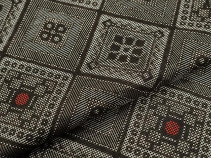 平和屋着物●本場大島紬　龍郷絣　証紙付き　正絹　逸品　未使用　CABG0485yc