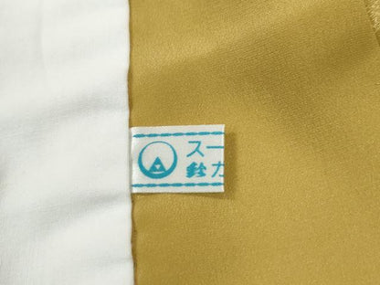 平和屋着物●長襦袢　無双仕立て　エ霞草花地紋　暈し染め　鈴乃屋扱い　半衿刺繍　正絹　逸品　未使用　CABG0489yc