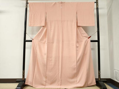 平和屋着物●上質な色無地　虹色　ロング丈　正絹　逸品　CABG0490yc