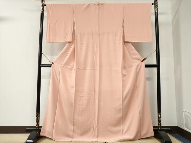 平和屋着物●上質な色無地　虹色　ロング丈　正絹　逸品　CABG0490yc