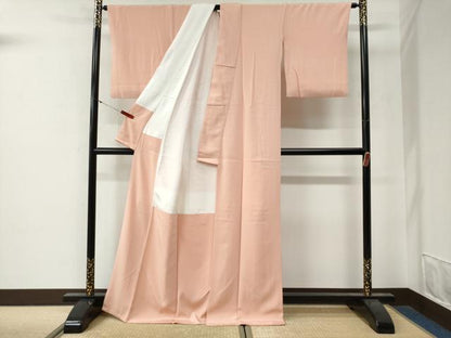 平和屋着物●上質な色無地　虹色　ロング丈　正絹　逸品　CABG0490yc