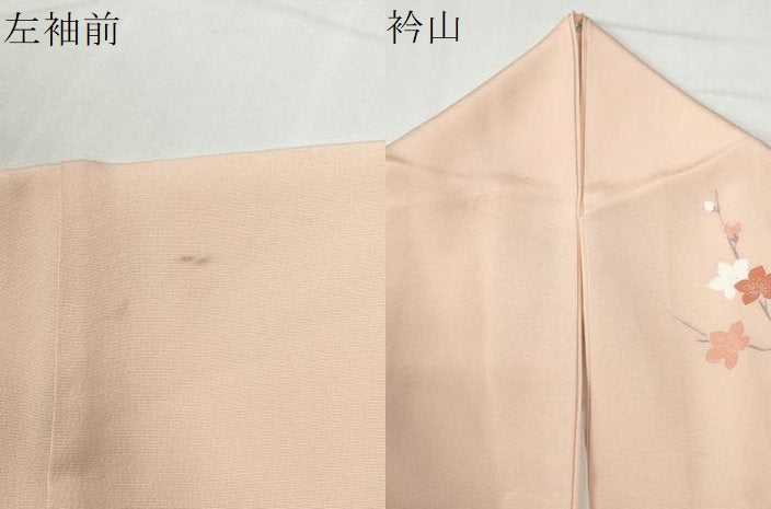 平和屋着物●訪問着　友禅　枝花文　暈し染め　正絹　逸品　CABG0496yc
