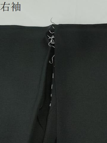 平和屋着物●本加賀友禅作家　清藤武二　黒留袖　鬘帯吉祥花唐草文　金彩　仮絵羽　正絹　逸品　未使用　CABG0504yc