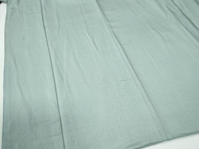 平和屋着物●上質な色無地　舞花弁地紋　藍白色　正絹　逸品　未使用　CABG0520yc