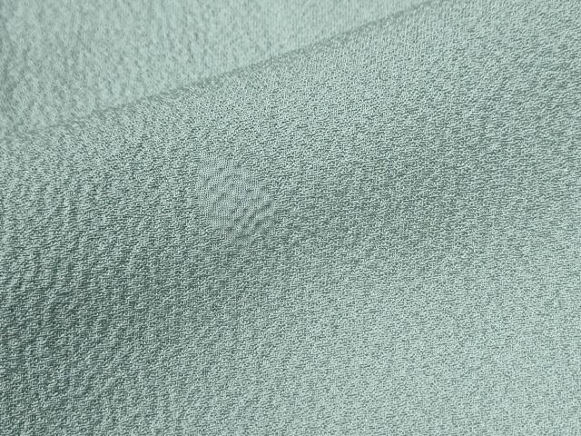 平和屋着物●上質な色無地　舞花弁地紋　藍白色　正絹　逸品　未使用　CABG0520yc