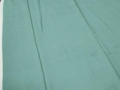 平和屋着物●上質な色無地　竜田川花松地紋　青磁色　正絹　逸品　CABG0523yc