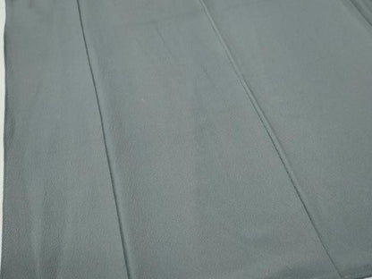 平和屋着物●上質な色無地　鼠色　正絹　逸品　CABG0529yc