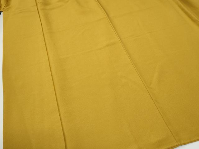 平和屋着物●上質な色無地　櫨染色　正絹　逸品　CABG0530yc