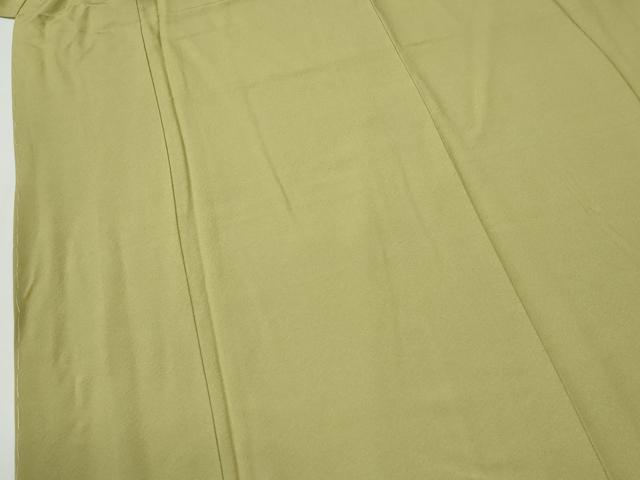 平和屋着物●上質な色無地　抹茶色　正絹　逸品　未使用　CABG0531yc