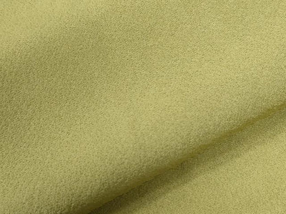 平和屋着物●上質な色無地　抹茶色　正絹　逸品　未使用　CABG0531yc