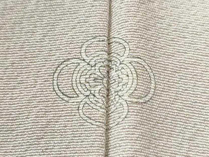 平和屋着物●上質な色無地　作家物　白梅鼠色　正絹　逸品　未使用　CABG0532yc