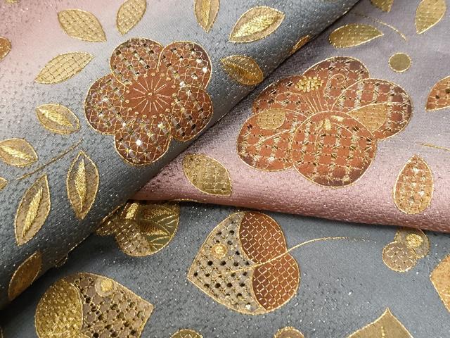 平和屋着物●中国三大刺繍　スワトウ刺繍　訪問着　辻が花　暈し染め　金通し地　正絹　逸品　CABG0541yc