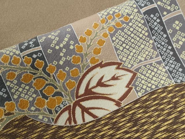平和屋着物●訪問着　竹並び吉祥桐文　金彩　正絹　逸品　CABG0544yc