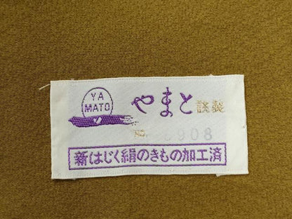 平和屋着物●中嶋まさひろ　蝋彩染作家　小紋　霰文　やまと誂製　正絹　逸品　CABG0554yc