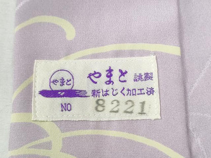 平和屋着物●長襦袢　無双仕立て　大正浪漫　浪漫・夢紀行　乱菊　やまと誂製　半衿刺繍　反端付き　正絹　逸品　未使用　CABG0566yc