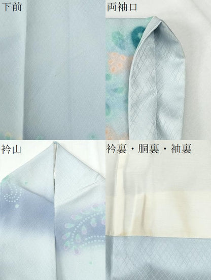 平和屋着物●訪問着　作家物　辻が花　絞り　暈し染め　正絹　逸品　CABG0573yc