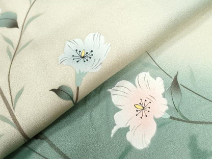 平和屋着物●訪問着　枝花文　暈し染め　正絹　逸品　未使用　CABG0581yc