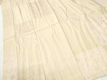 平和屋着物●長襦袢　無双仕立て　市松草花文　やまと誂製　正絹　逸品　CABG0584yc