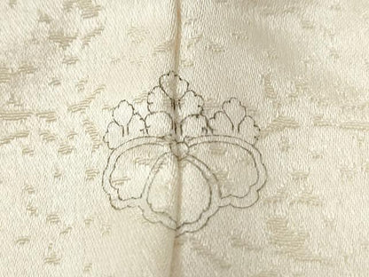 平和屋着物●訪問着　駒刺繍　鬘帯地紙吉祥花文　金彩　正絹　逸品　CABG0586yc