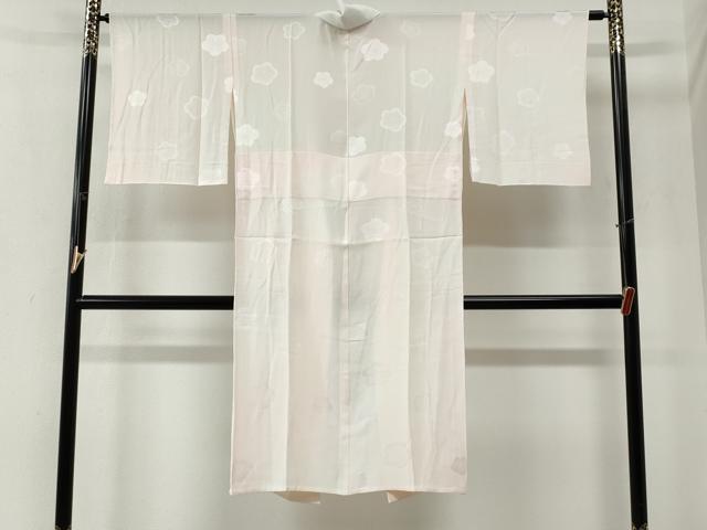 平和屋着物●長襦袢　無双仕立て　梅地紋　正絹　逸品　CABG0592yc