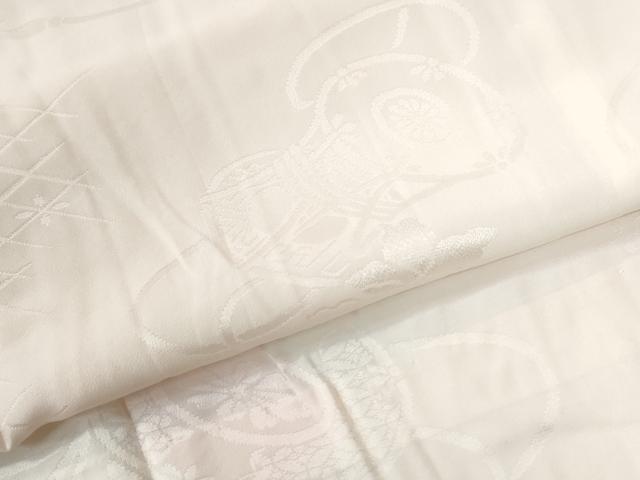 平和屋着物●振袖用長襦袢　無双仕立て　鼓花地紋　暈し染め　正絹　逸品　CABG0593yc