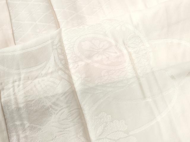 平和屋着物●振袖用長襦袢　無双仕立て　鼓花地紋　暈し染め　正絹　逸品　CABG0593yc