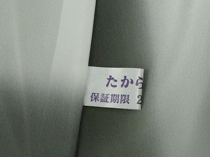 平和屋着物●上質な小紋　縞　正絹　逸品　CABG0606yc