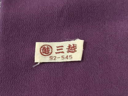 平和屋着物●江戸小紋　彫士：住田双光・染士：服部光擴　本草木染　錐彫極鮫小紋　三越扱い　反端付き　正絹　逸品　CABG0611yc