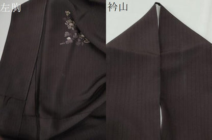 平和屋着物●訪問着　作家物　草花文　暈し染め　金彩　正絹　逸品　CABG0613yc