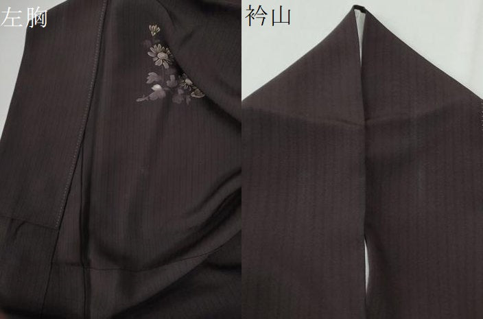平和屋着物●訪問着　作家物　草花文　暈し染め　金彩　正絹　逸品　CABG0613yc