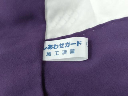 平和屋着物●上質な小紋　総絞り　よろけ縞　正絹　逸品　CABG0614yc