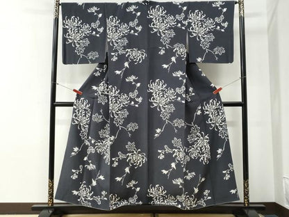 平和屋着物●上質な小紋　乱菊　正絹　逸品　CABG0615yc