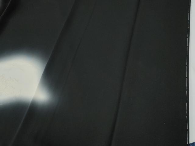 平和屋着物●豪華黒留袖　寿光織　渡り橋風景文　暈し染め　金糸　さが美扱い　正絹　逸品　未使用　CABG0618yc